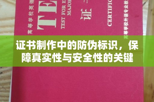 雷州证书制作中的防伪标识，保障真实性与安全性的关键